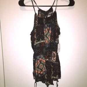 Forever 21 Tribal Pattern Tank Romper